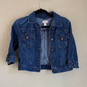 LOFT Women's Dark Blue Denim Jacket
